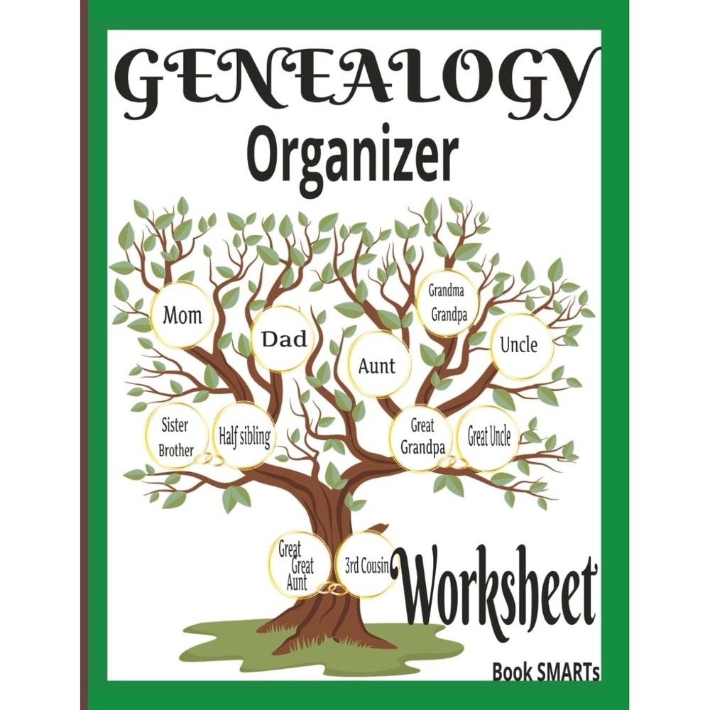 Genealogy Organizer Worksheet: Family History Record Keeper Paperback NEW